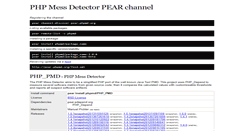 Desktop Screenshot of pear.phpmd.org